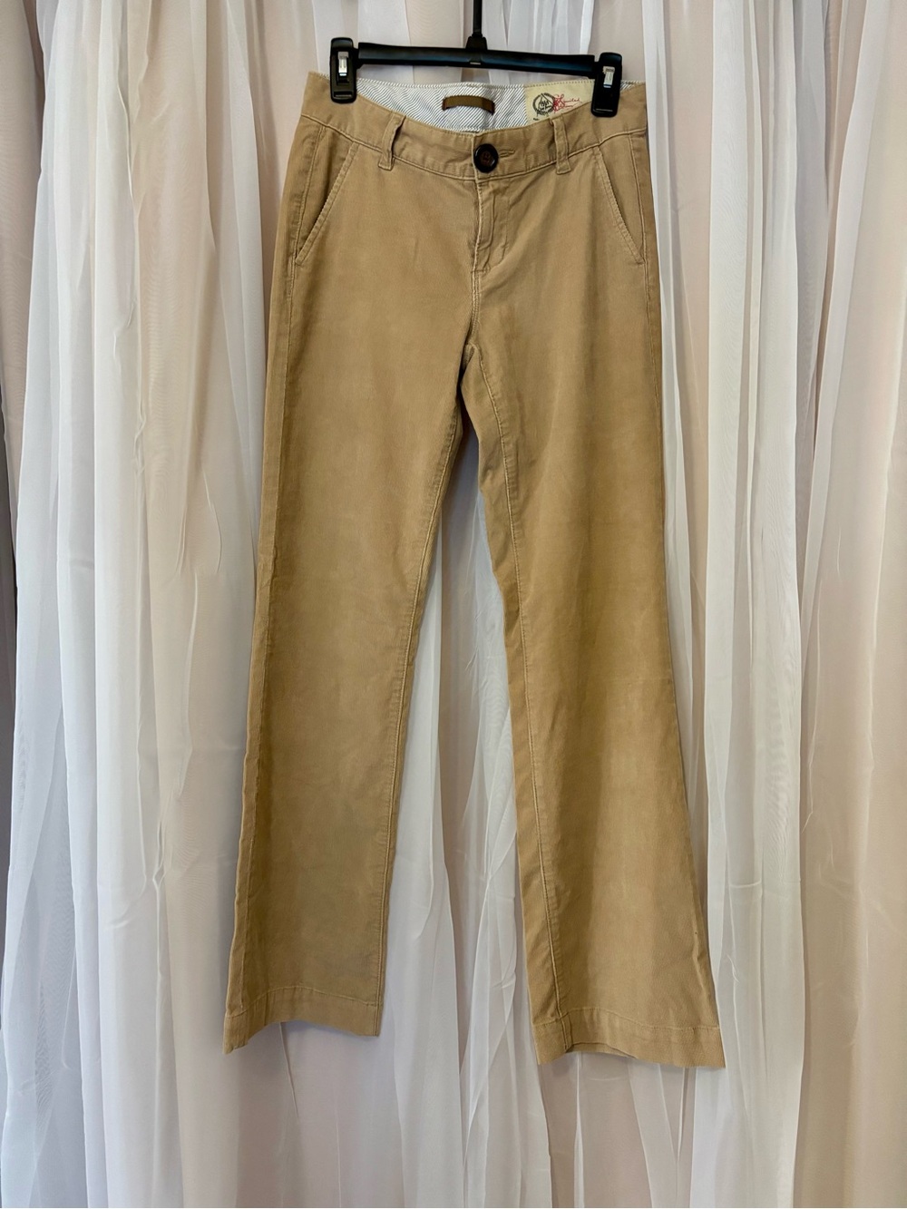 Vintage Y2K Size 0R Gap Limited Edition Tan Pants Corduroy Cotton